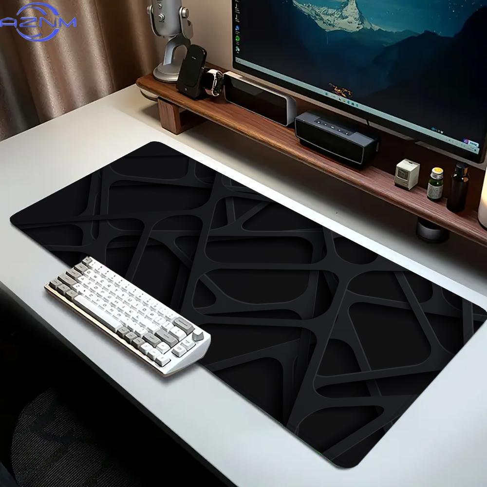 Office Tech Design - Modern Tech Checkered Mouse Pad -