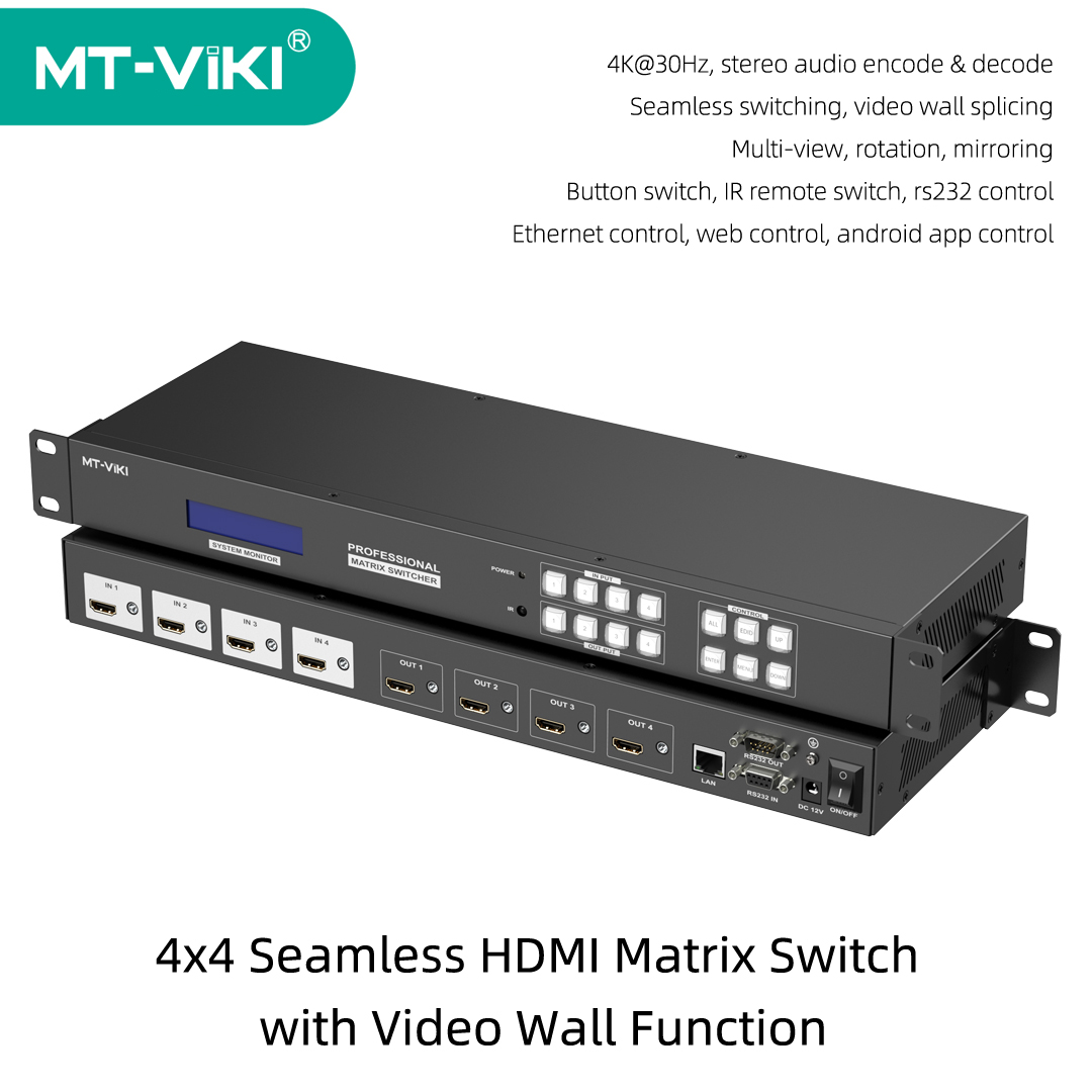MT-VIKI 4x4 Seamless HDMI Matr - Hdmi Matrix Switch ulasan dan harga