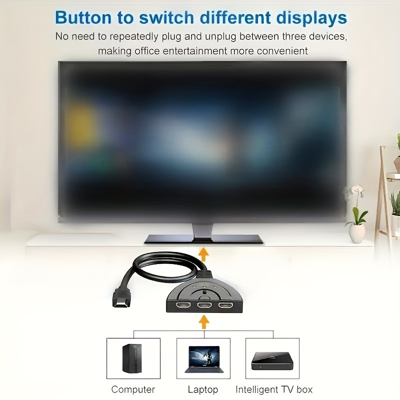 4K*2K 3 Port HDTV-compatible S - Hdmi Matrix Switch ulasan dan harga