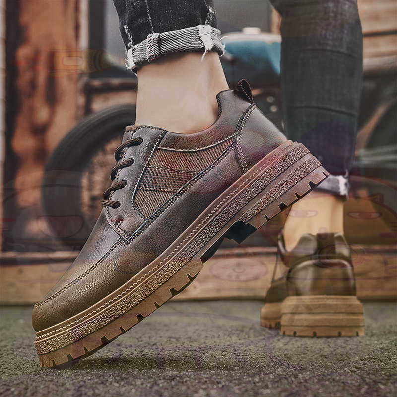 Dark Natural Leather Fashion T - Office Tech Design ulasan dan harga