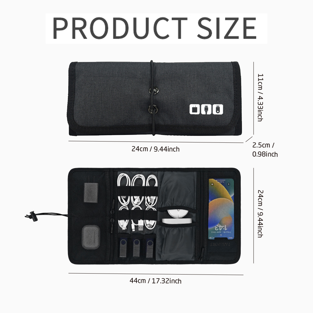 Tech Organizer Bag Cable Stora - Office Tech Accessories ulasan dan harga