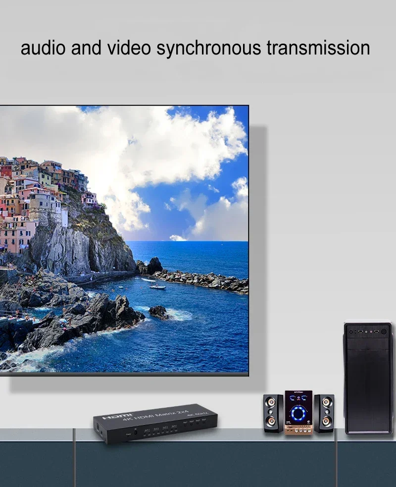 4K 60Hz 2x4 HDMI Matrix 2 in 4 - Hdmi Matrix Switch ulasan dan harga
