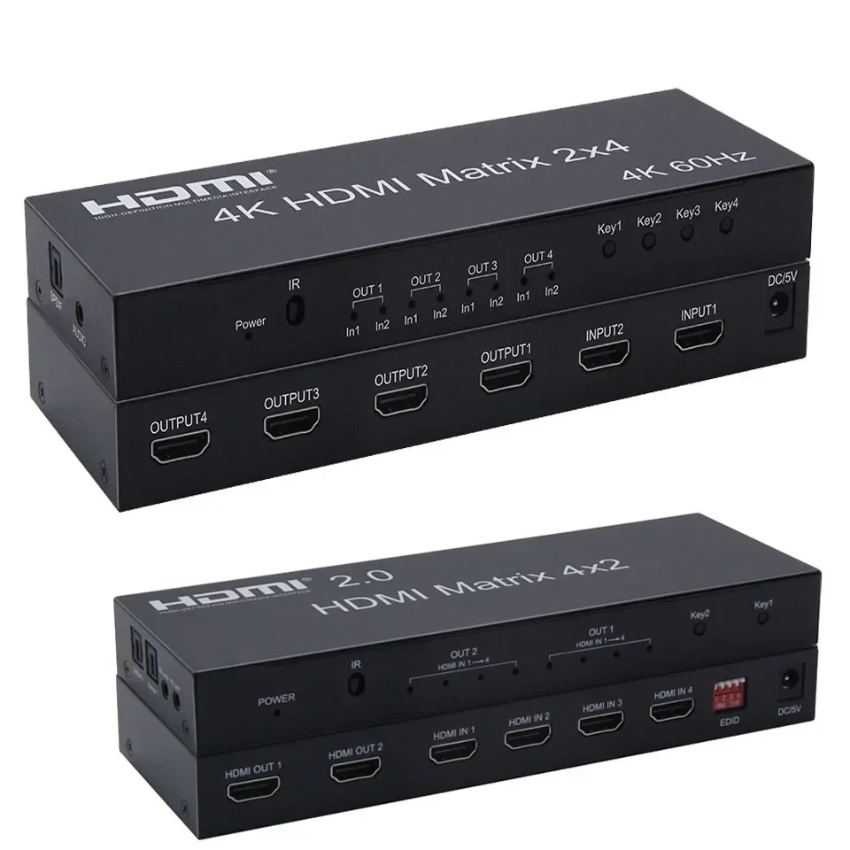 4K 60Hz 2x4 HDMI Matrix 2 in 4 - Hdmi Matrix Switch ulasan dan harga
