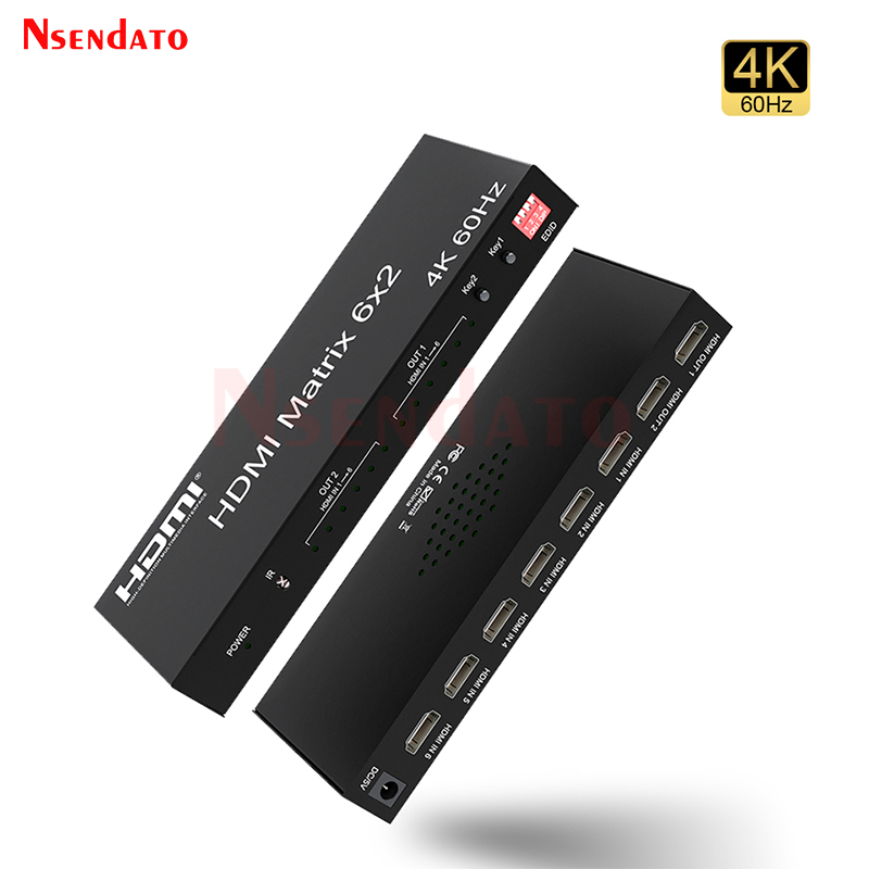 HDMI Matrix Switch 6x2 4k 60Hz - Hdmi Matrix Switch ulasan dan harga