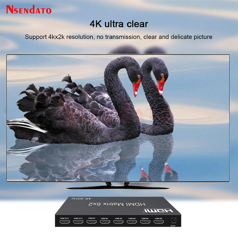 HDMI Matrix Switch 6x2 4k 60Hz - Hdmi Matrix Switch ulasan dan harga
